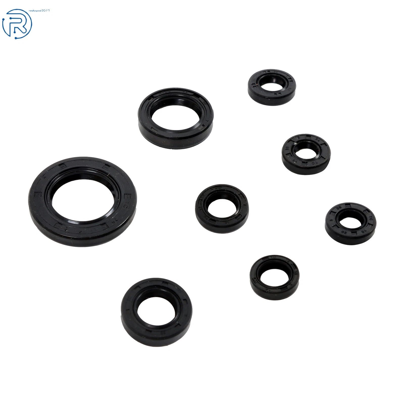 8PCS Engine Oil Seal Kit for Honda TRX350FM Rancher 4x4 (2000–2006)