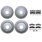 Front Rear Brake Kit Disc Rotors TRW Pro Ceramic Pads for Cadillac Chevrolet GMC