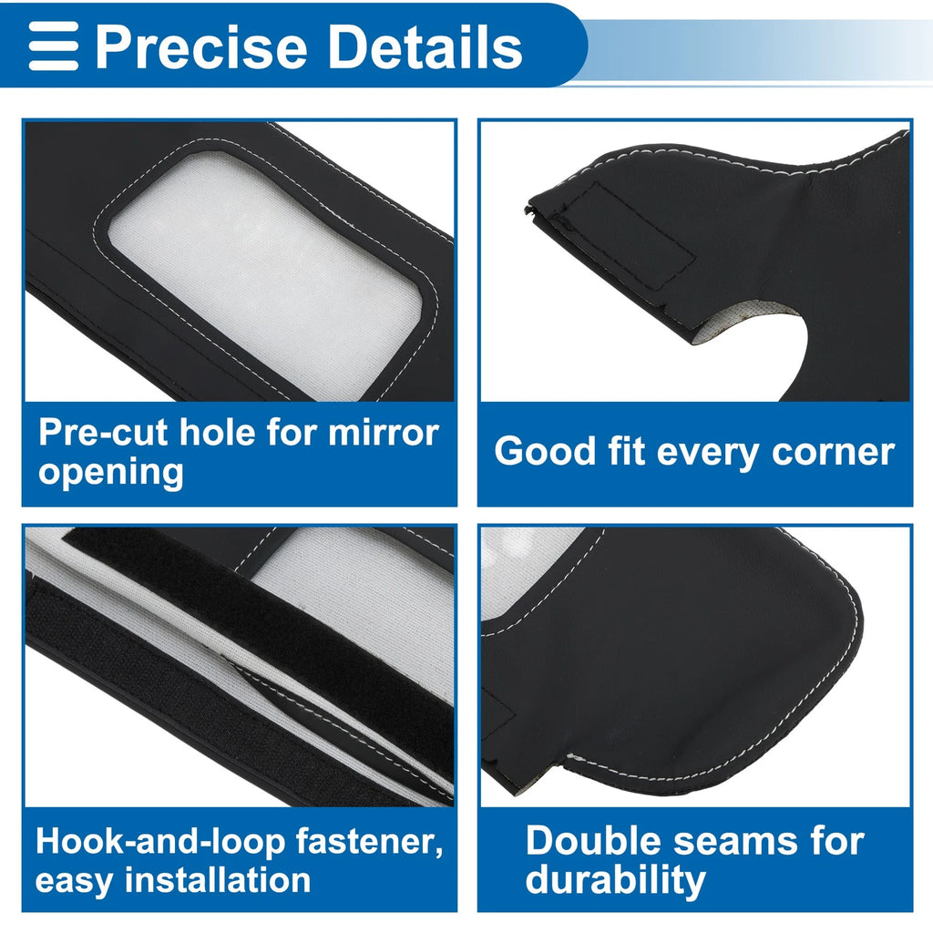 Sun Visor Cover Set for Ford Mustang (1994–2004) Left & Right Side Black Gray