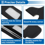 Sun Visor Cover Set for Ford Mustang (1994–2004) Left & Right Side Black Gray