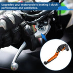 Adjustable Brake Clutch Levers for Honda CBR650R (2014–2022) Black Orange