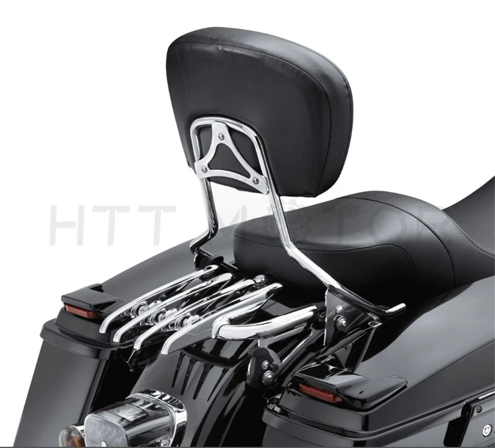 Detachable Stealth Luggage Rack for Harley HD Touring FLHR FLTR (2009–2018) Chrome