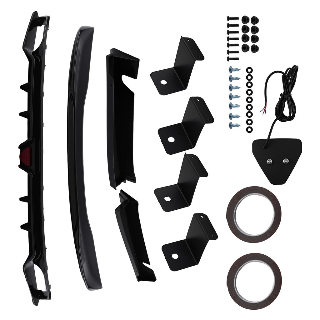 Trunk Spoiler & LED Rear Bumper Diffuser for Honda Civic (2022–2025)