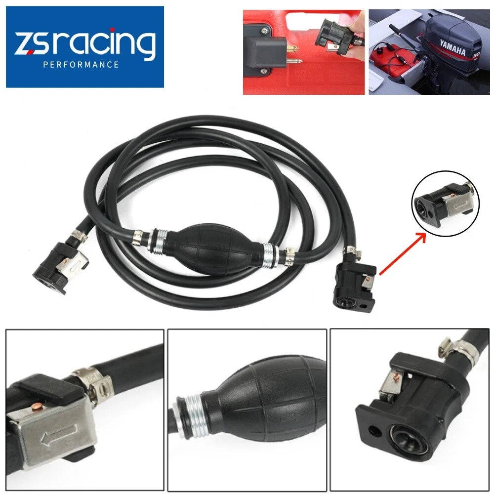 Fuel Gas Hose Line Assembly with Primer Bulb for Marine Outboard Motor