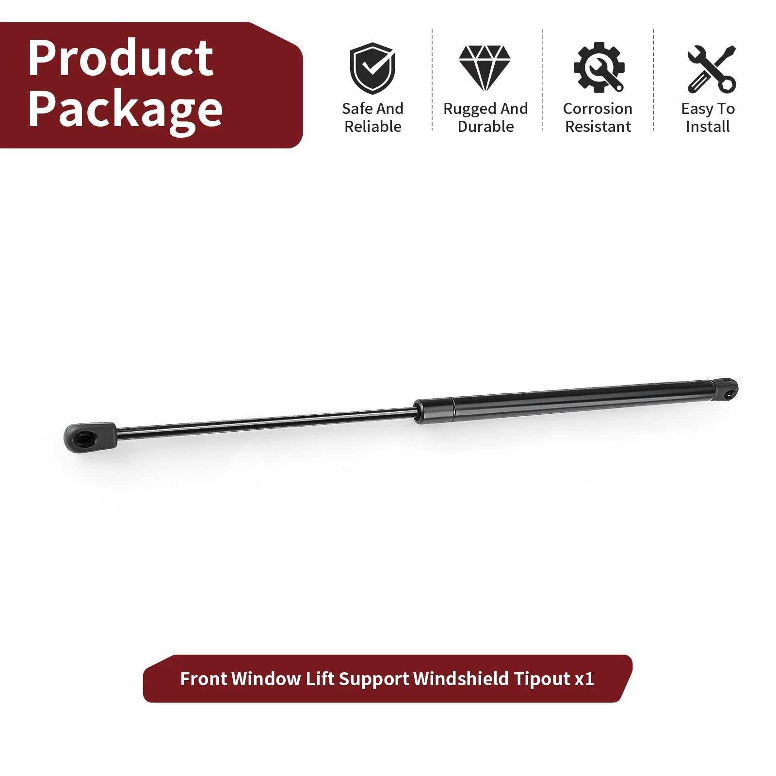Front Window Lift Support Strut for Polaris Ranger Crew XP 1000 (2019–2025)