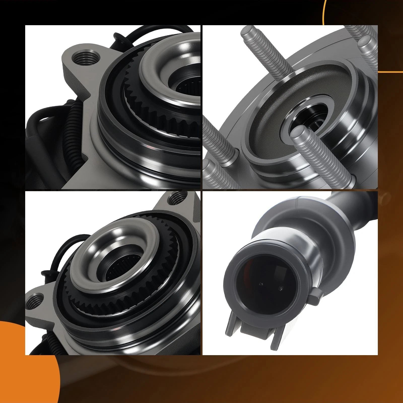 Front Wheel Bearing Assembly for Ford F-150 4WD (2004–2005) HA550207 WB15046 ABS