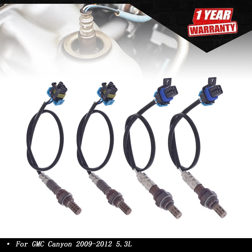 Set of 4 Oxygen Sensors for GMC Canyon (2009–2012) 5.3L