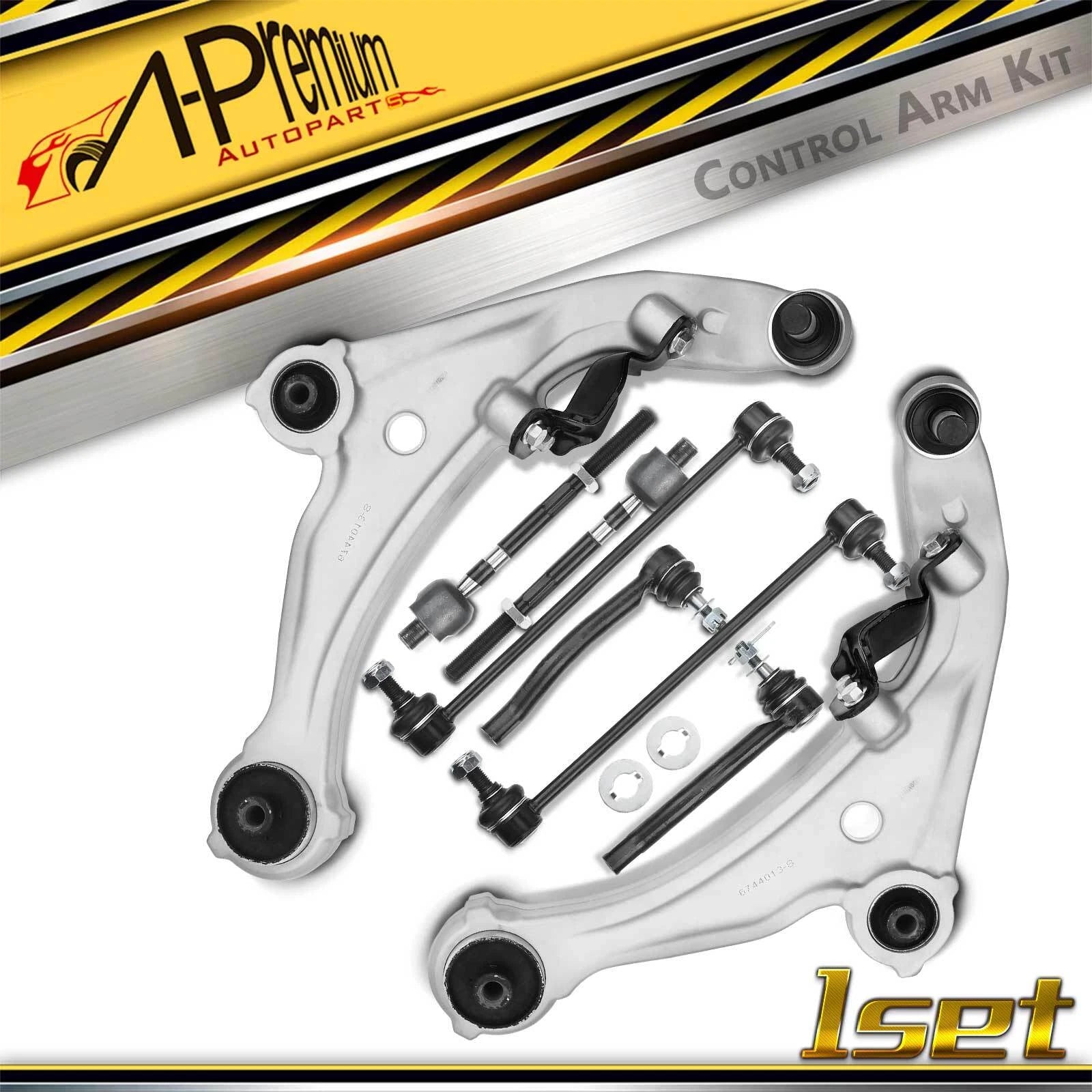 Set of 8 Front Lower Control Arm Sway Bar Links for Nissan Altima (2007–2013)