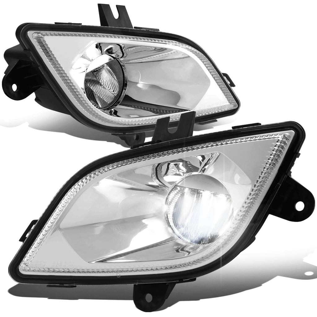 LED Fog Lights for Freightliner Cascadia (2018–2024) - Chrome Housing