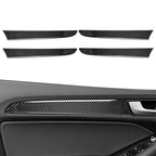 4 x Carbon Fiber Interior Door Handle Covers for Audi Q5 (2010-2018)
