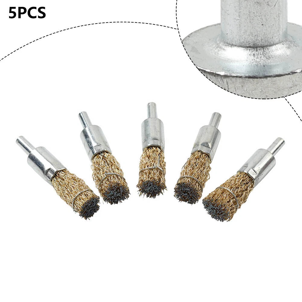 Set of 10 Wire Wheel Brush Cups for Polishing (16mm)