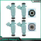 Set of 4 Fuel Injectors for Hyundai Elantra (2006–2012), Soul (2010–2011), Spectra (2007–2009) 2.0L