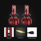 H7 LED Headlight Bulbs for Cars (10000LM, 6000K, 360° Beam)