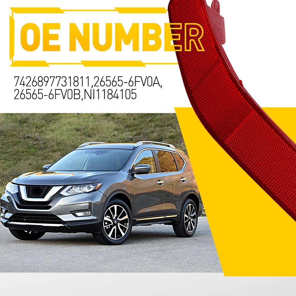 Left Rear Bumper Reflector for Nissan Rogue (2017–2020)