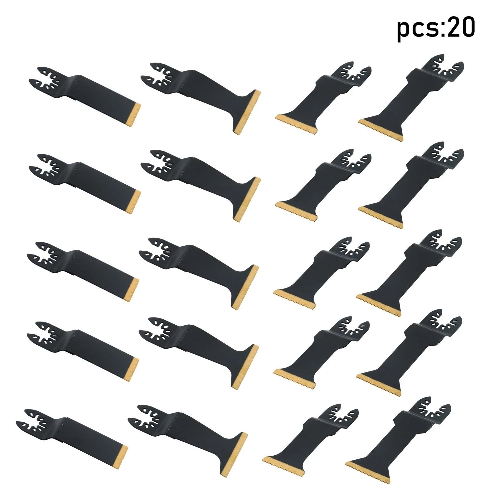 20 PCS Titanium Metal Cutting Blades for Universal Multitool