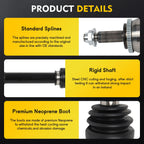 Front Passenger Side CV Axle Shaft for Kia Forte Koup Forte5 (2014–2016)