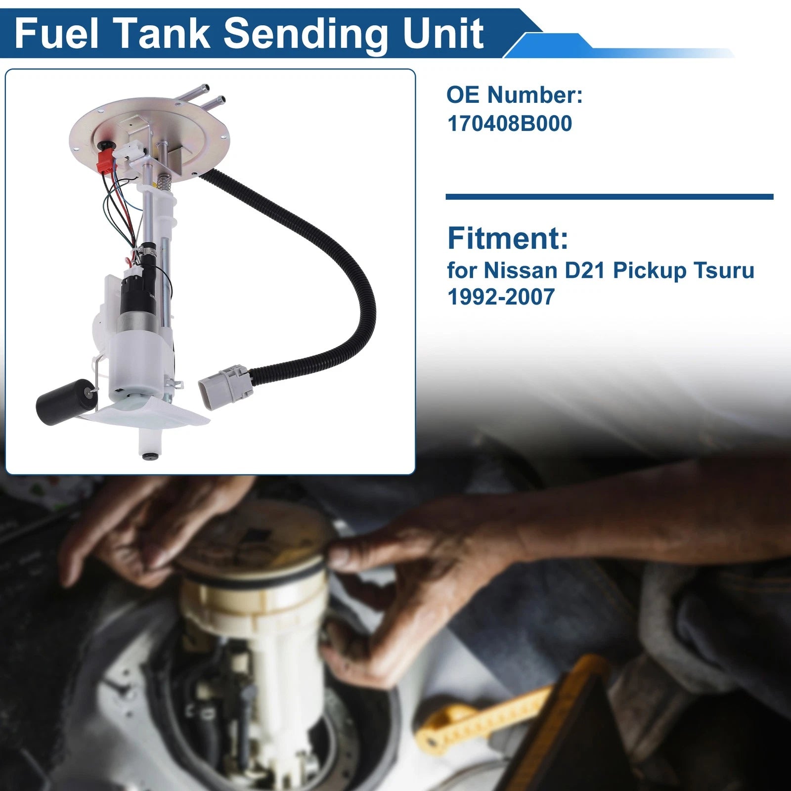 Fuel Level Sending Unit Module for Nissan D21 Pickup Tsuru (1992–2007) No.170408B000