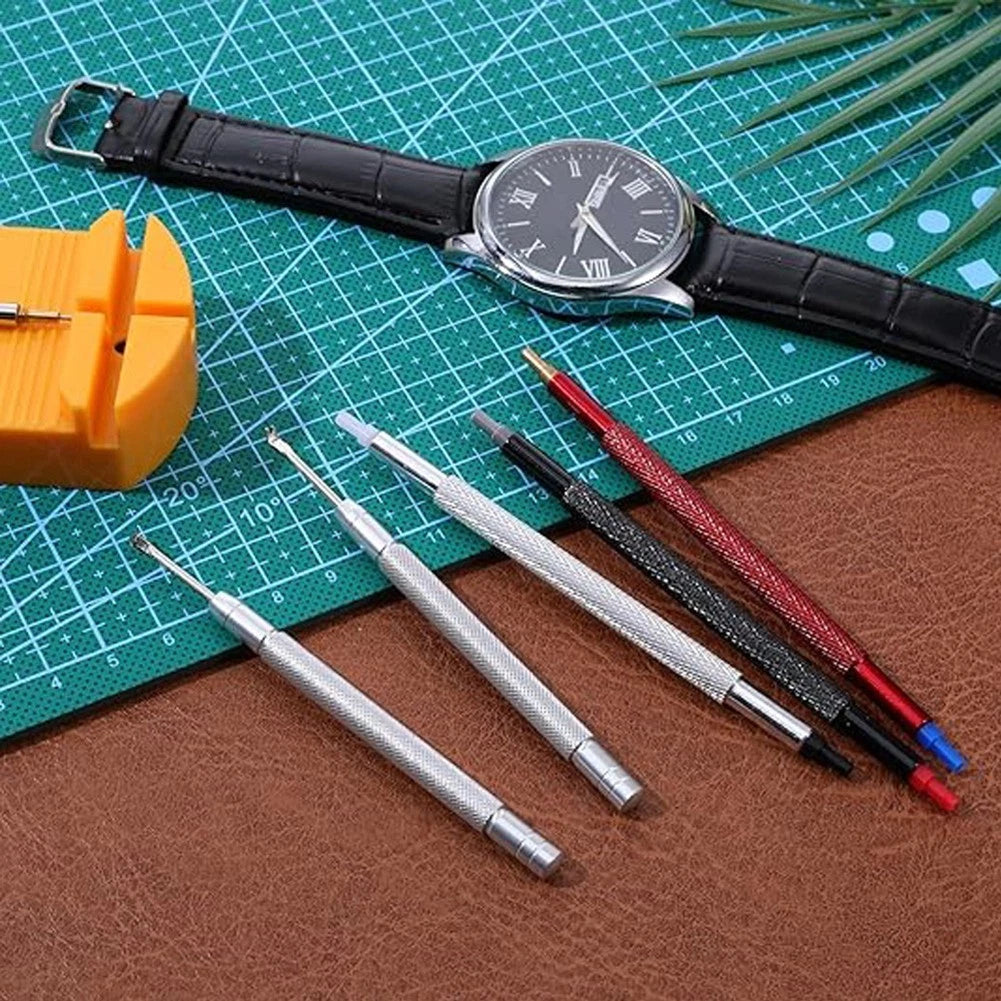Set of 4 Watch Hand Pressers with Remover Tools for Watch Repair