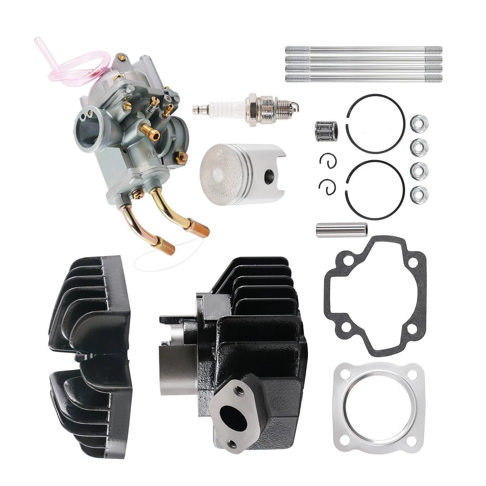 40mm Cylinder Piston Kit w/ Carburetor for Yamaha PW 50 (1981–2009)