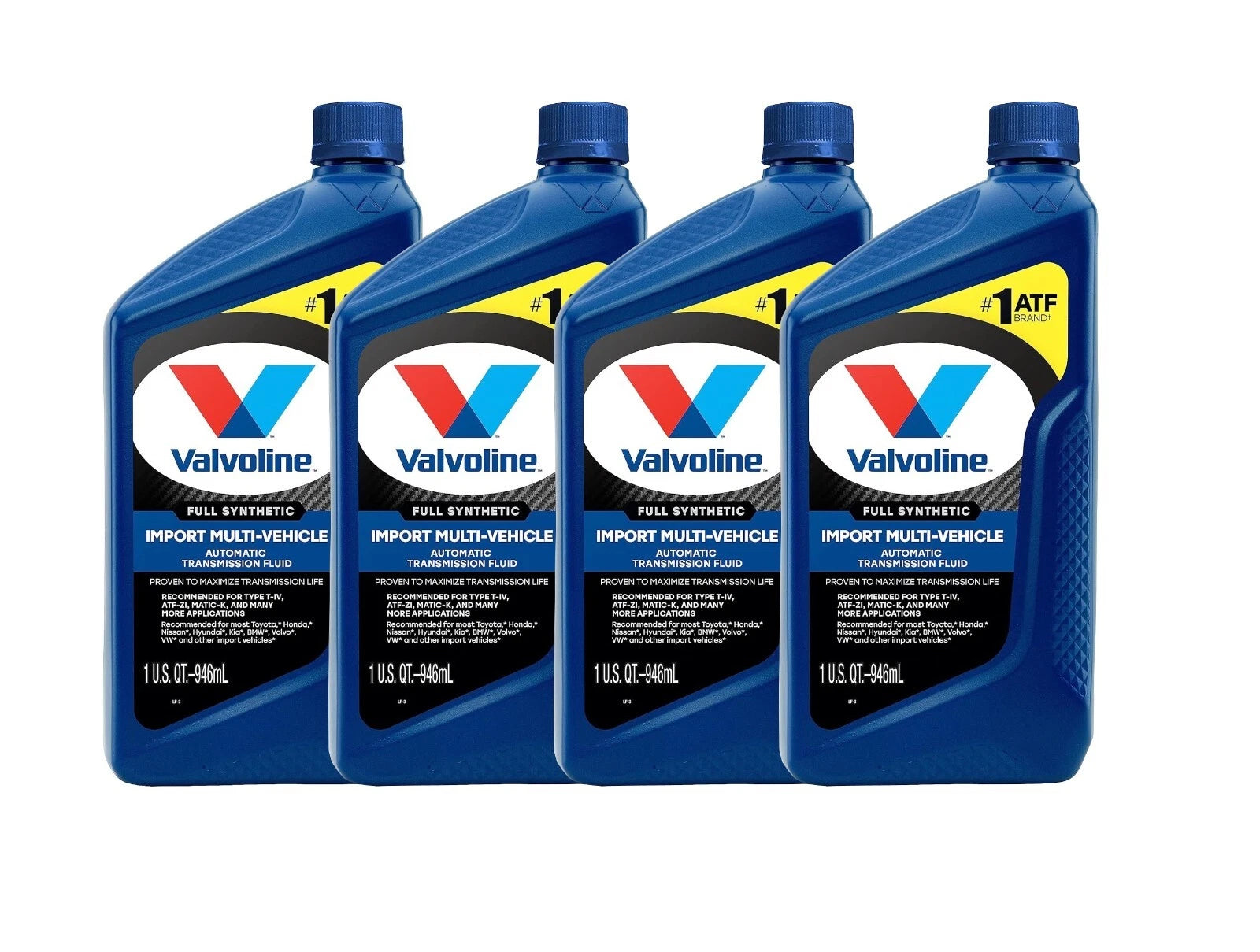 Set of 4 Quarts Full Synthetic ATF Auto Transmission Fluid