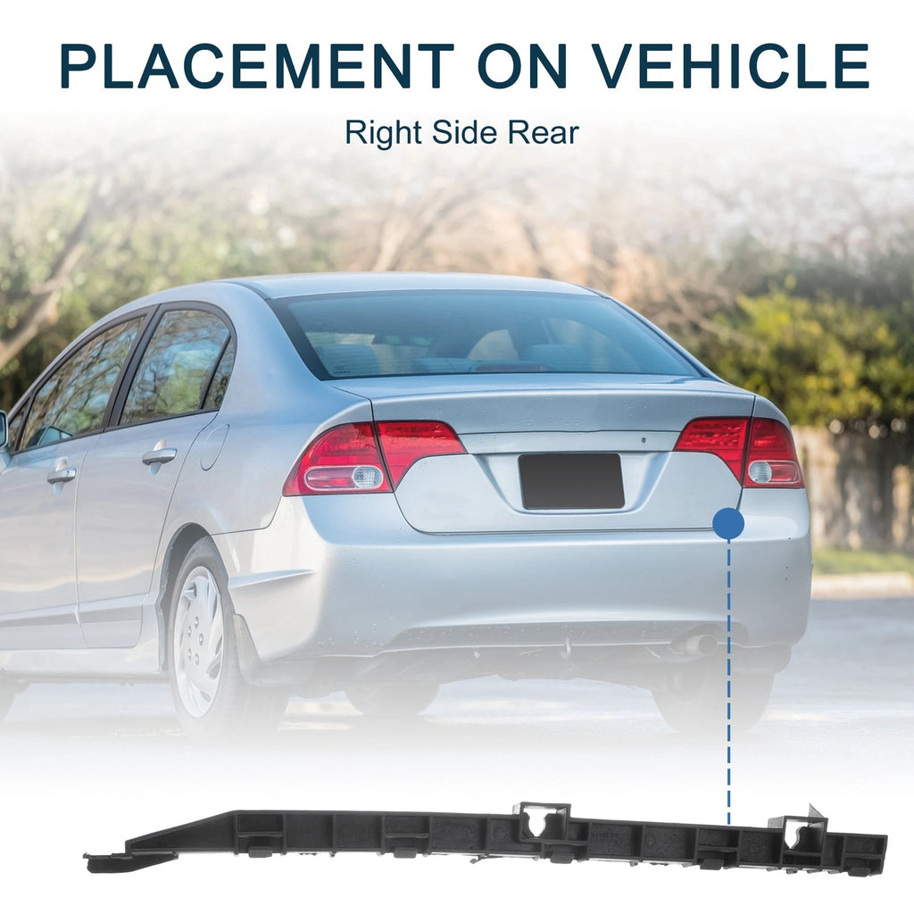 1pc Right Rear Bumper Retainer Bracket No. 71593SAA013 for Honda Fit (2007–2008)