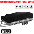 Pontoon Boat Cover for 210D (96"/102" Beam)