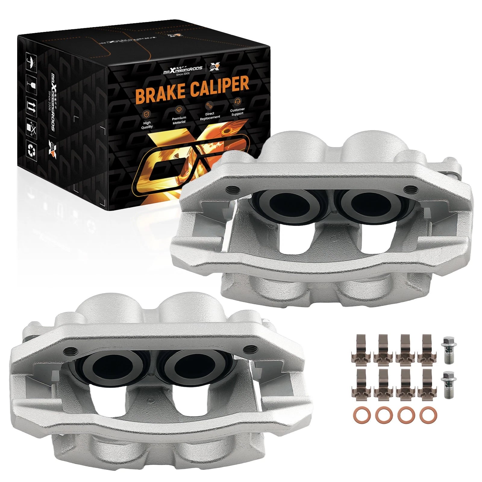 Front Disc Brake Calipers Left and Right for Dodge Dakota & Ram 1500 (2018–2024)