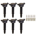 Set of 6 Ignition Coils & Spark Plugs for Ford Escape Fusion V6 (2005–2012)