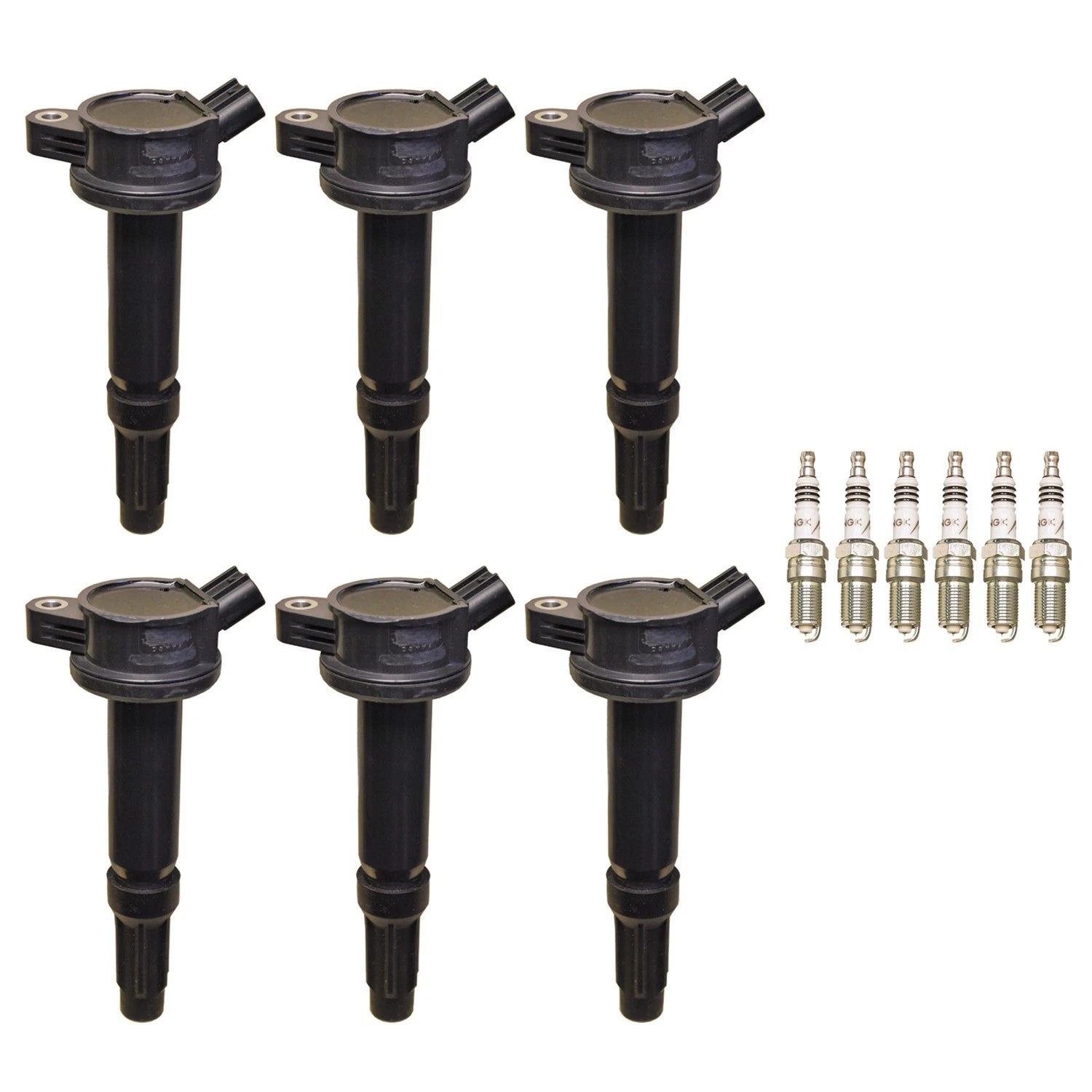 Set of 6 Ignition Coils & Spark Plugs for Ford Escape Fusion V6 (2005–2012)