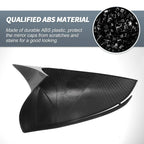 Rearview Mirror Cover Overlay Black Carbon Fiber for Hyundai Tucson (2022-2024)