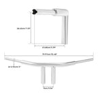 Chrome 8 Rise T-Bar 1.5 Handlebar for Harley Softail Fat Boy Bob (2018-2024)