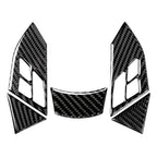 5 Pcs Steering Wheel Cover Trim for BMW 5 Series E60 E61 (2003-2010) Black