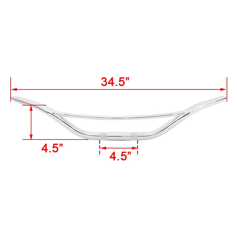 Chrome Handlebar for Harley Sportster XL1200X Dyna FXDWG Softail (2011–2023)