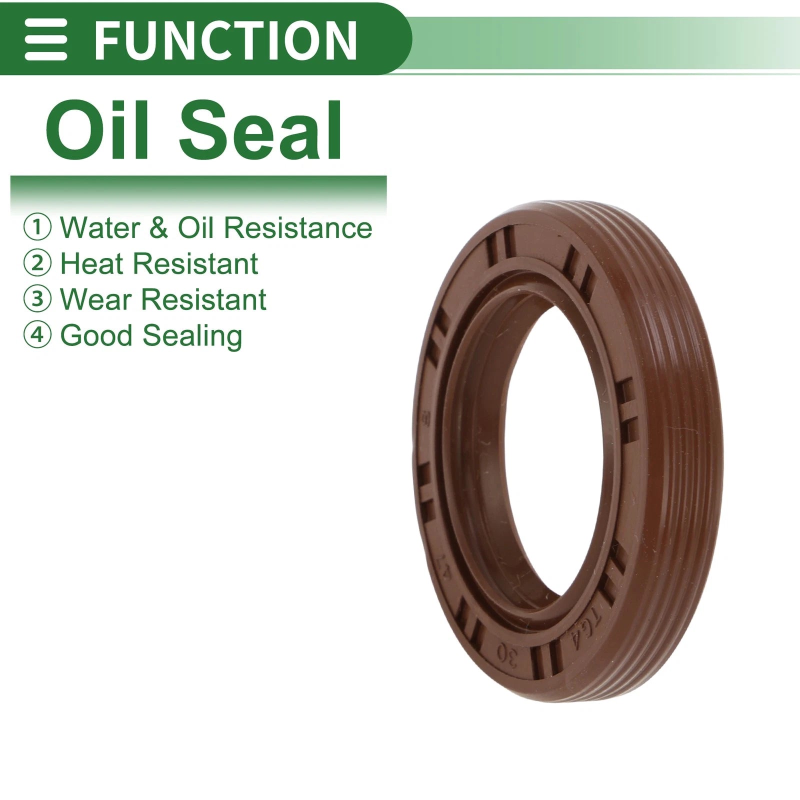 Oil Seal FKM Rubber 30x47x8mm for Various Models (5 Pcs)
