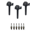 Set of 3 Ignition Coils & 6 Denso Iridium Spark Plugs for Toyota Camry (1997–2001)