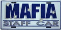 Mafia Staff Car USA License Plate Tag Emblem for Truck Pickup