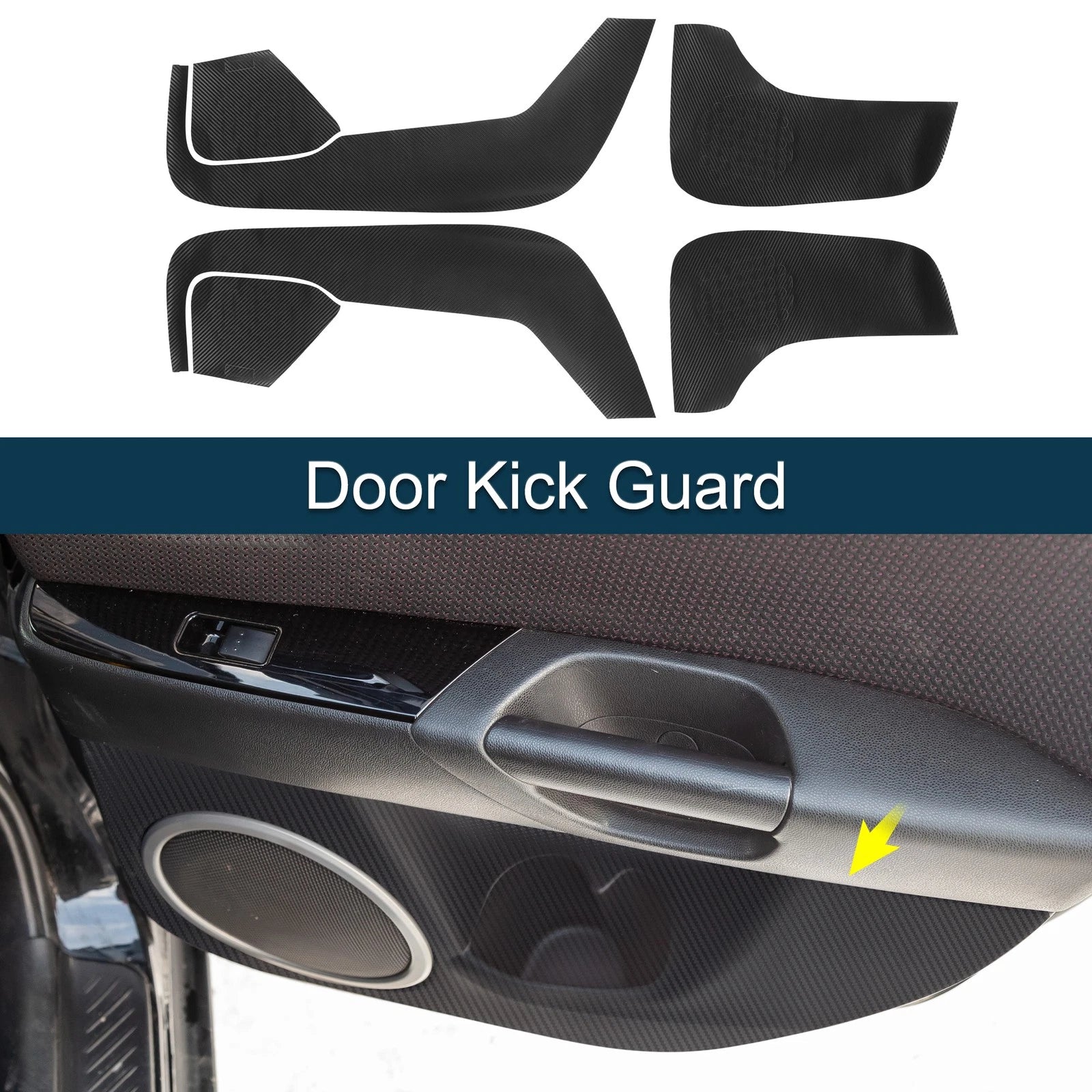 Set of 1 Door Kick Guard for Mazda CX-5 (2017–2021) Front Rear Side