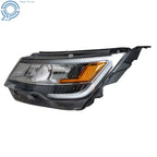 Halogen Headlight for Ford Explorer (2016-2018) with LED DRL Chrome Housing