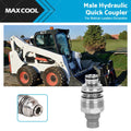 Hydraulic Flat Face Quick Coupler for Bobcat (6679837, 6680018)