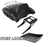 Trunk Pad Top Rack Mount for Harley Softail Fatboy (2008–2017) Black