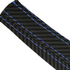 E Brake Boot Cover for Nissan 350Z (2003–2008) Carbon Fiber Blue Stitch