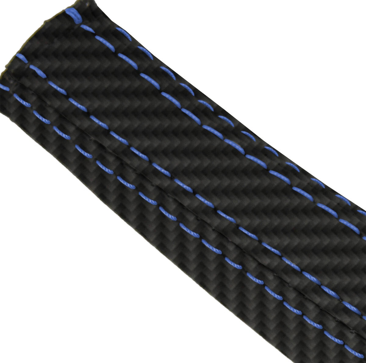 E Brake Boot Cover for Nissan 350Z (2003–2008) Carbon Fiber Blue Stitch