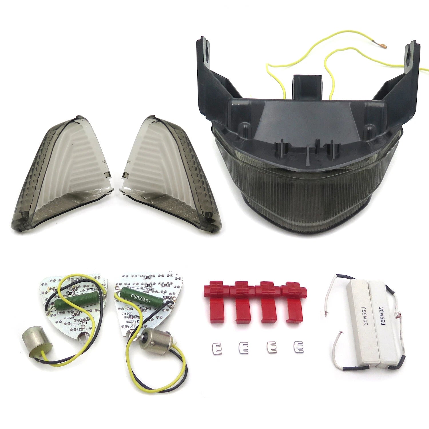 Smoke LED Turn Signal Tail Lights Lens for Suzuki GSXR 1000 (2005–2006)