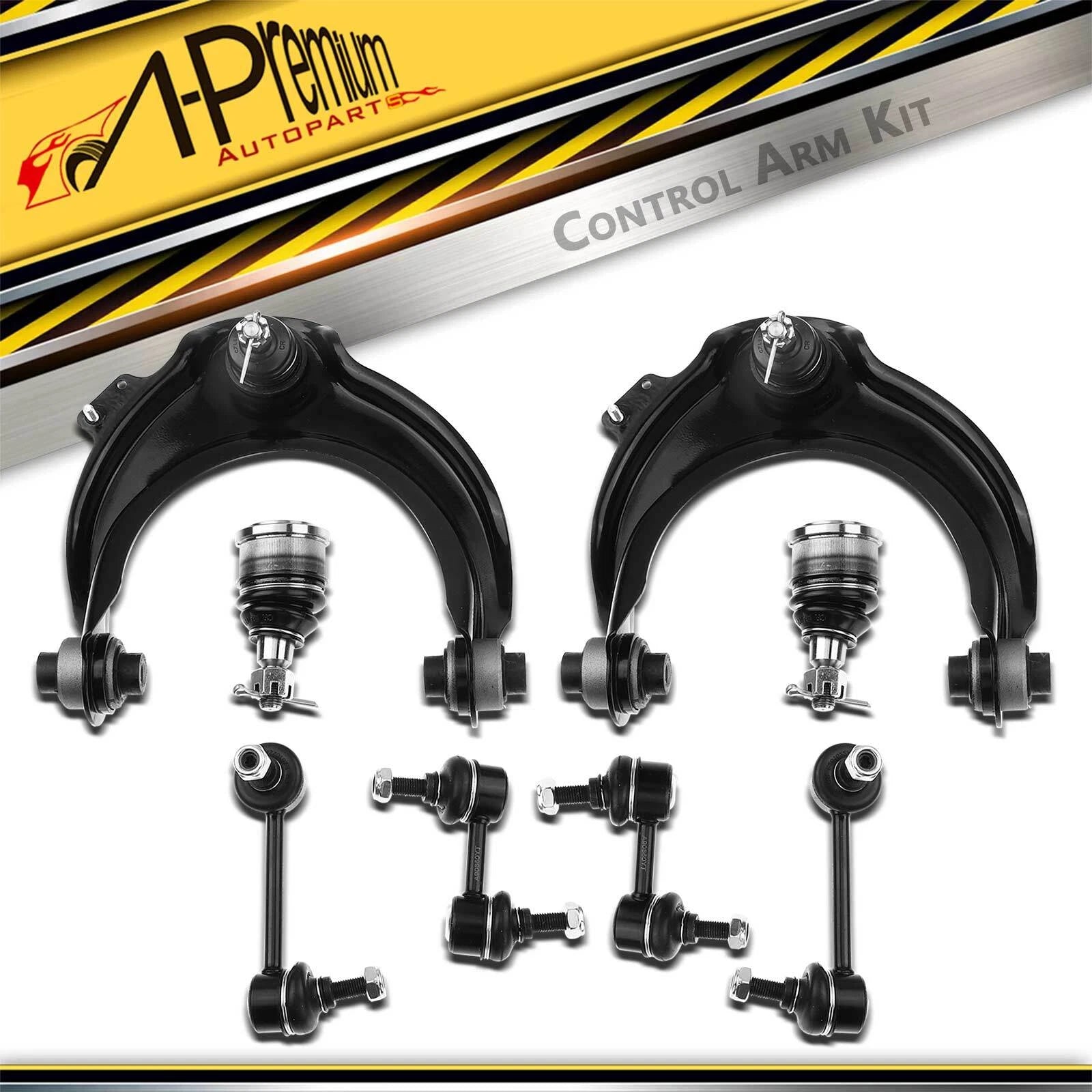 8x Front Upper Control Arm with Ball Joint for Honda Accord 