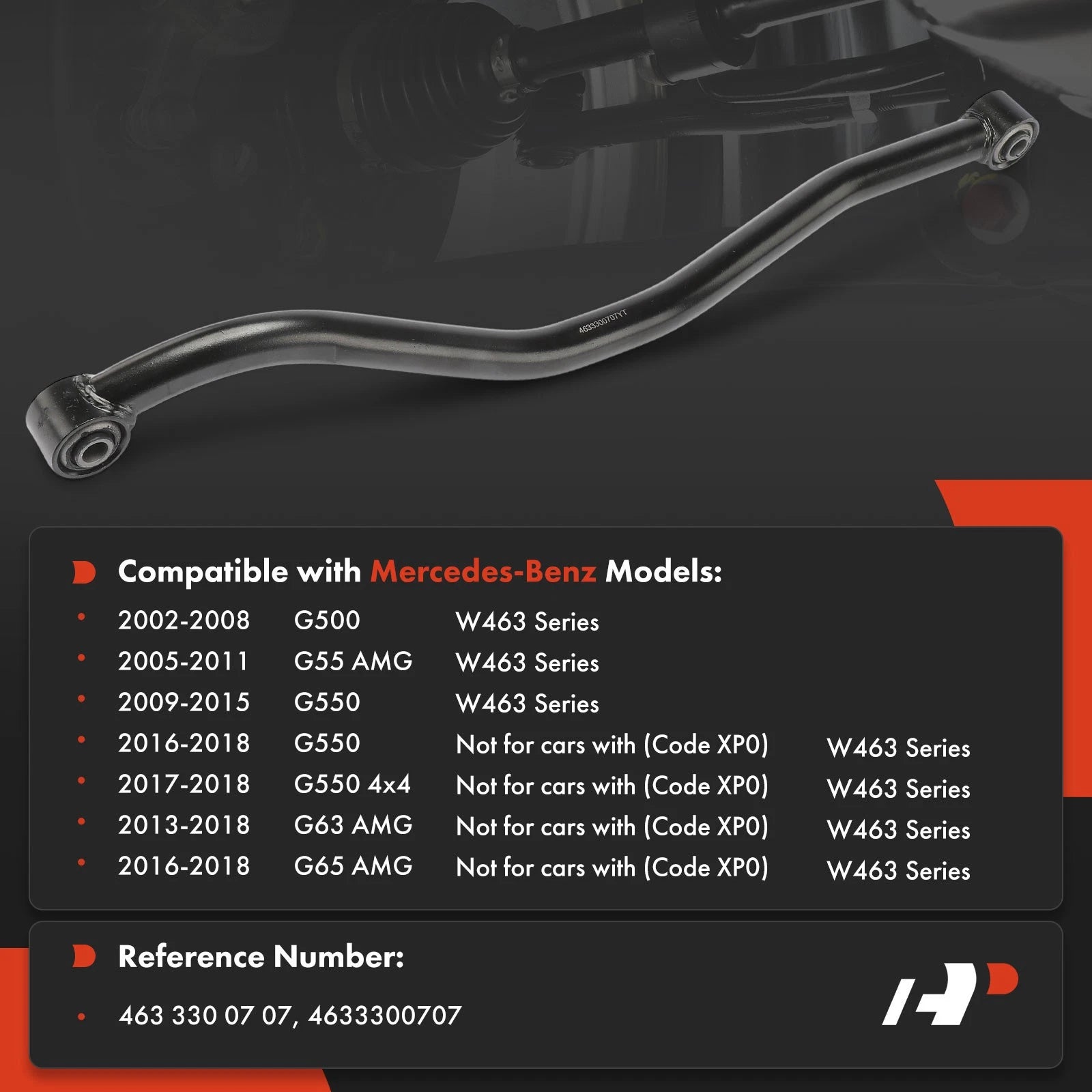 Front Center Track Control Arm for Benz W463 G-Class (1990-2023)