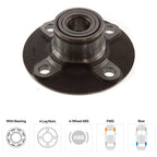 Set of 2 Rear Wheel Hubs for Driver or Passenger Side