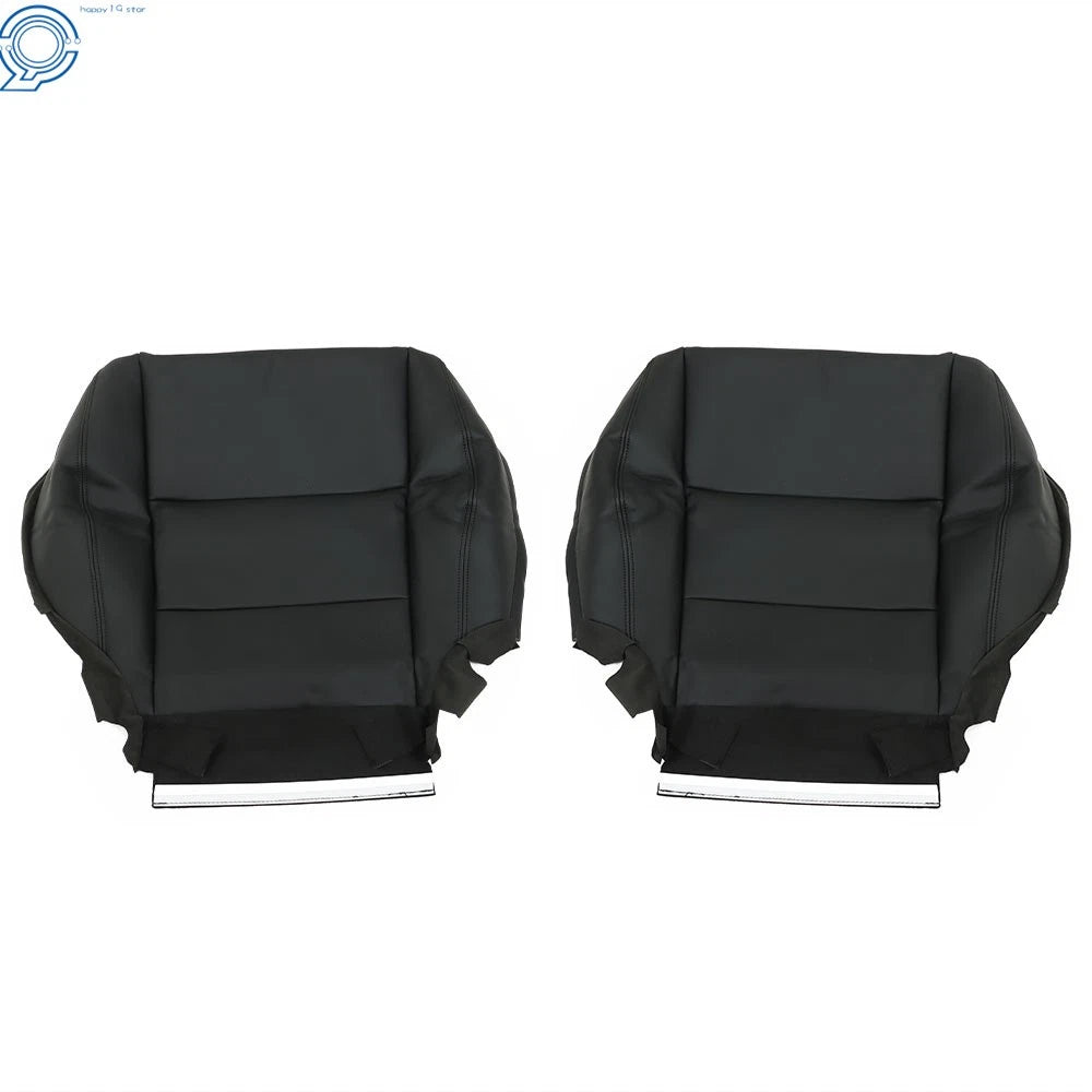 Set of 2 Leather Seat Covers for Honda Accord (2008–2012) Black