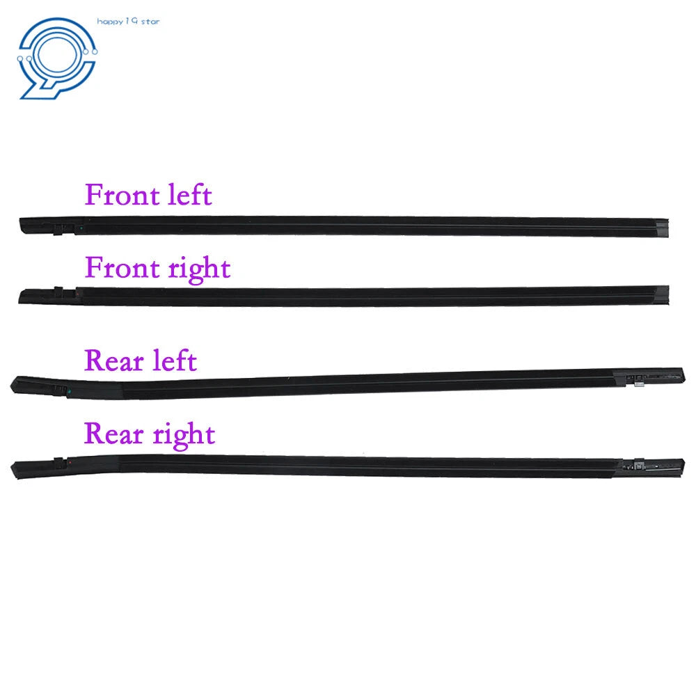 Rubber Window Weatherstrip Molding Trim for Honda Civic Sedan (2016–2019)