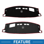 Dashboard Cover Mat for Chevrolet Suburban, GMC (2021–2023) Black Red