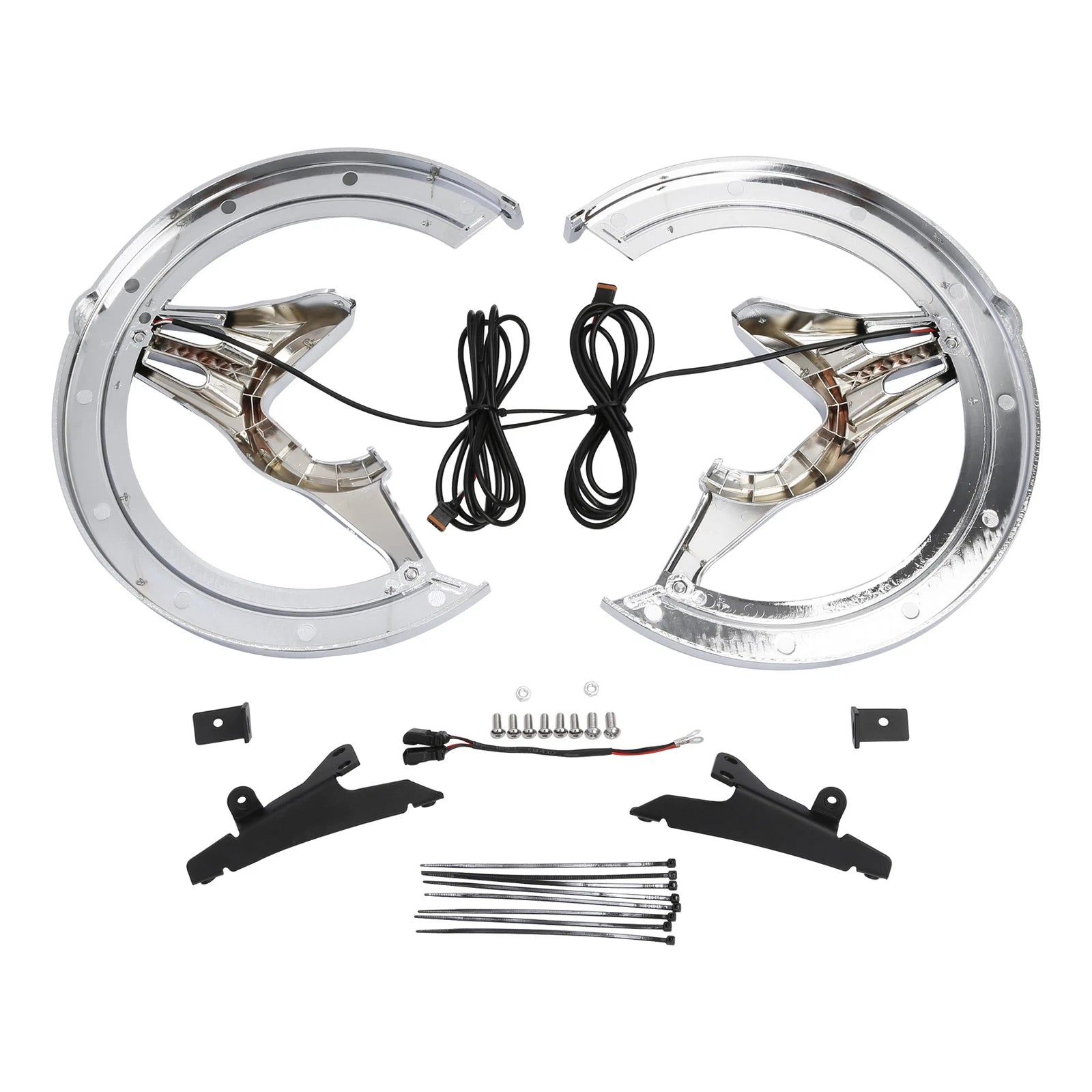 Brake Rotor Covers LED Light Smoke Lens for Honda Goldwing 1800 (2018–2025)